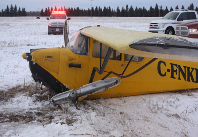 Plane crash in Saskatchewan: Nobody onboard