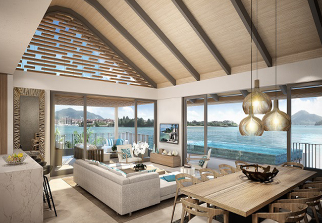 New luxury beach apartment project for Seychelles