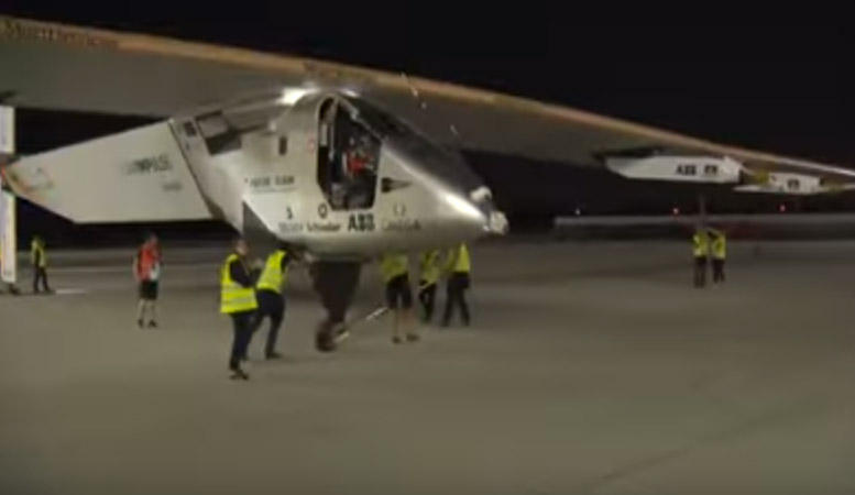Solar Impulse takes off from New York City