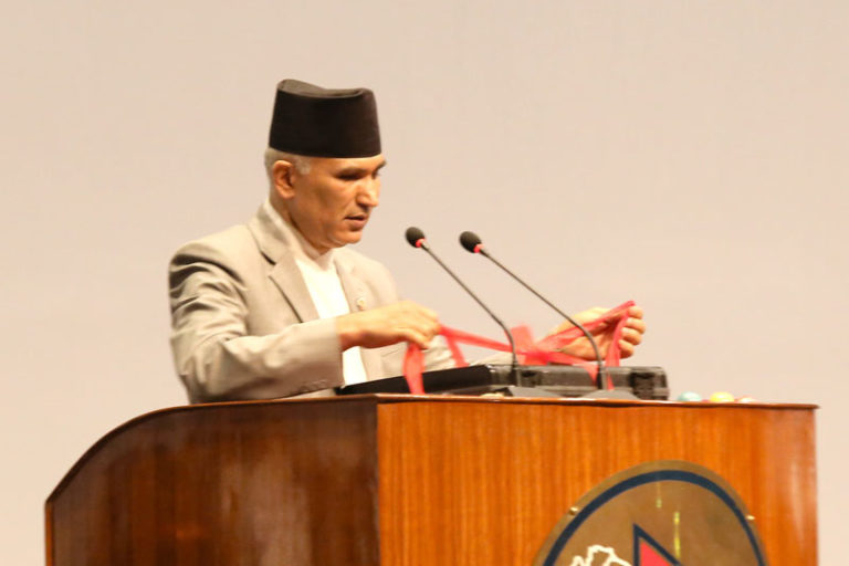 annual budget estimates, Finance Minister Bishnu Prasad Poudel